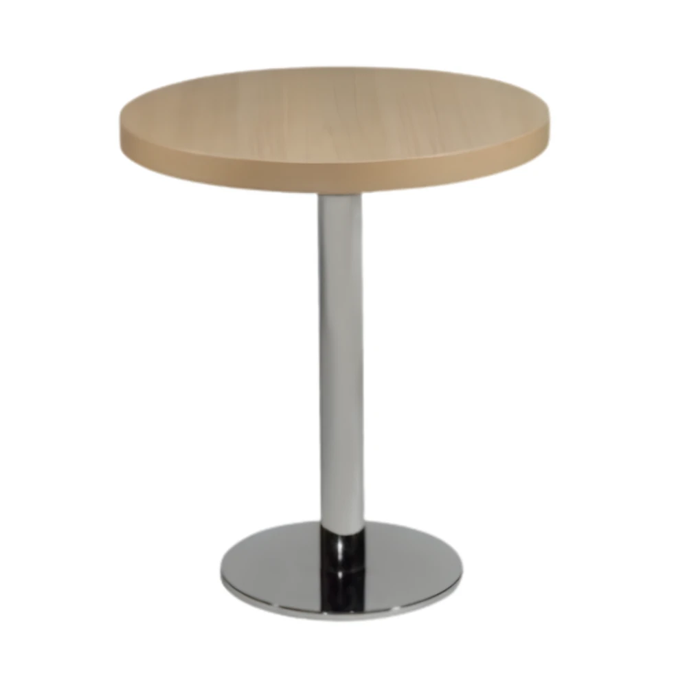mesa pie acero cromado 72cm de altura mobiliario-contract-mesa pie acero cromado 72cm de altura